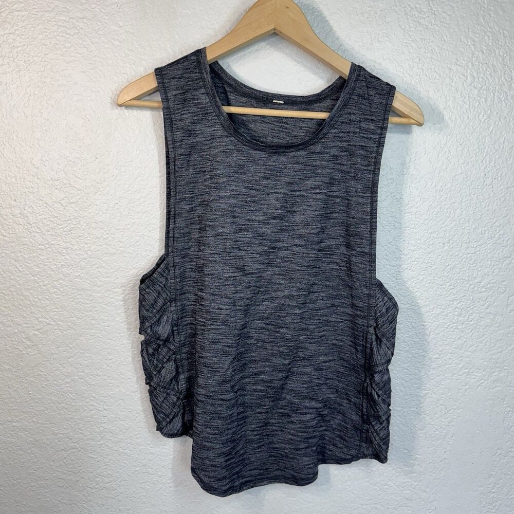 Lululemon Var-City Muscle Tank Heathered Gray Outdoor Gym Yoga Women 6